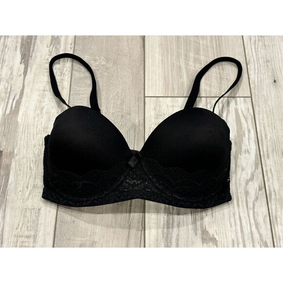 Auden black push up bra size 32D - Picture 1 of 8